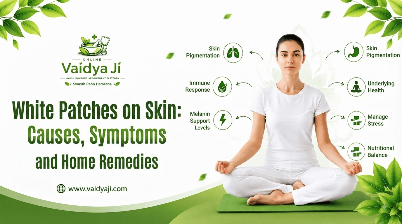 White Patches on Skin Causes, Symptoms and Home Remedies