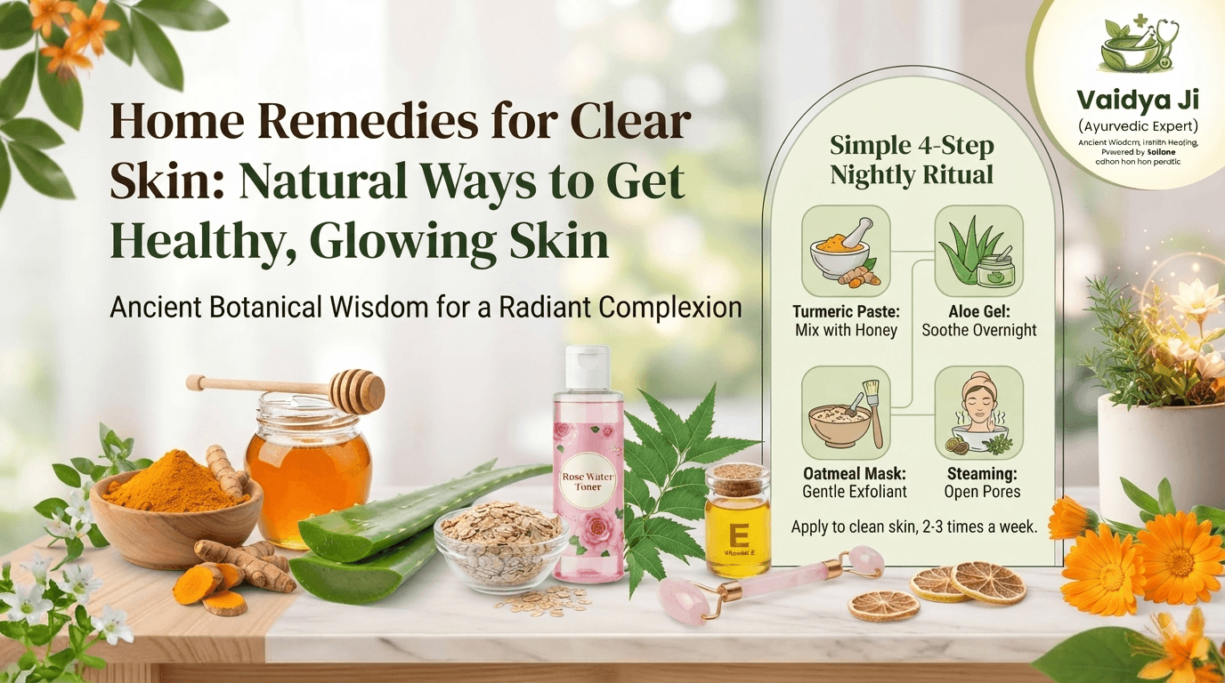 Home Remedies for Clear Skin: Natural Ways to Get Healthy, Glowing Skin