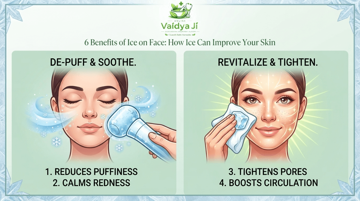 Benefits of ice on face