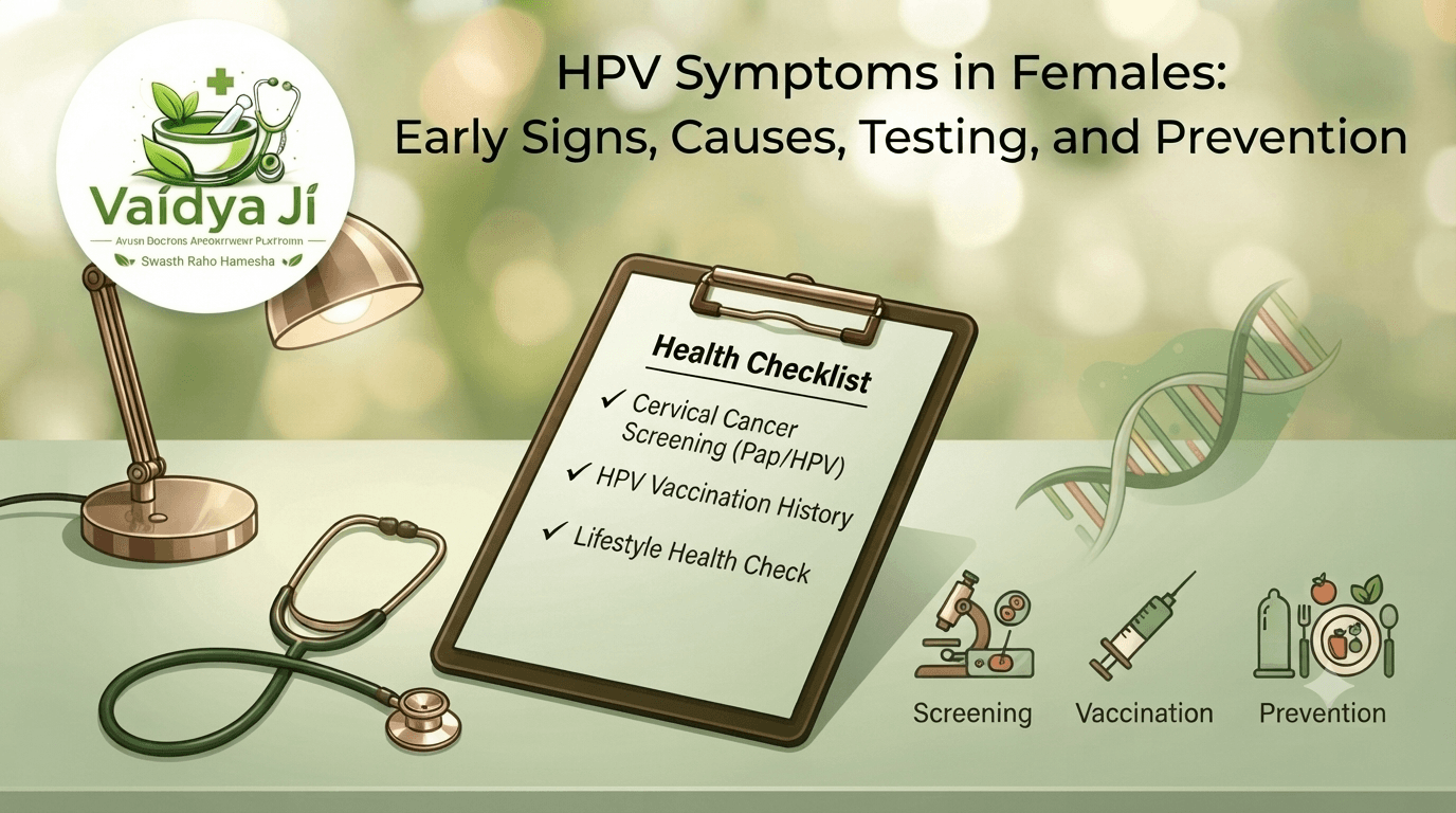 HPV Symptoms in Females Early Signs, Causes, Testing, and Prevention