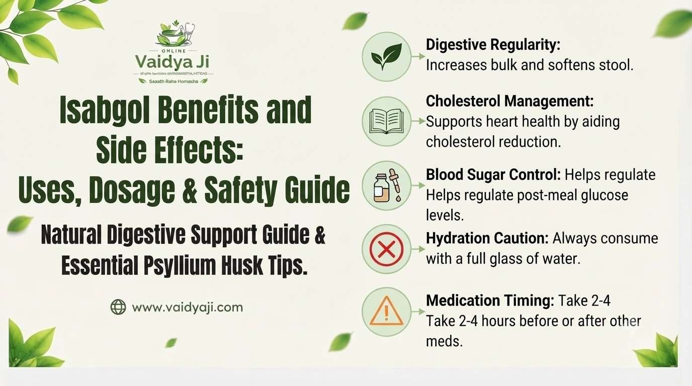 Isabgol Benefits and Side Effects Uses, Dosage & Safety Guide
