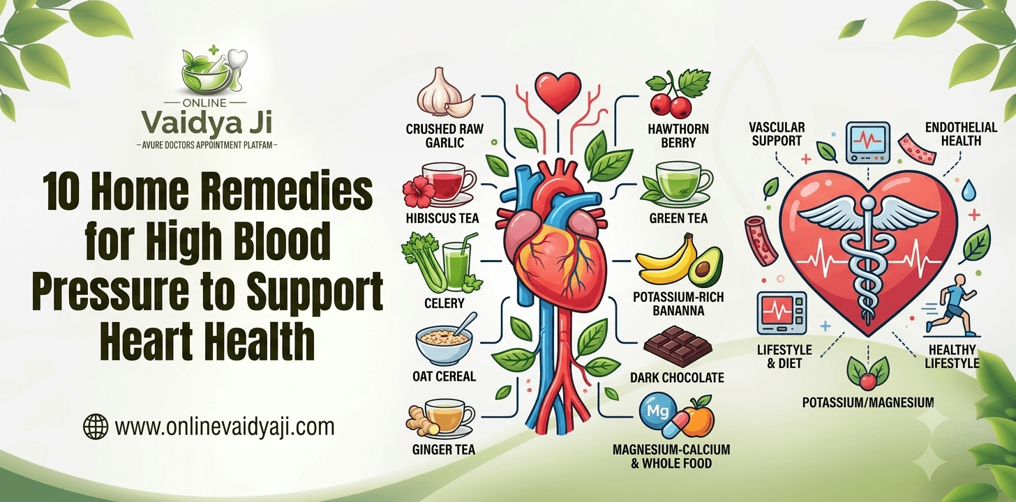 10 Home Remedies for High Blood Pressure to Support Heart Health