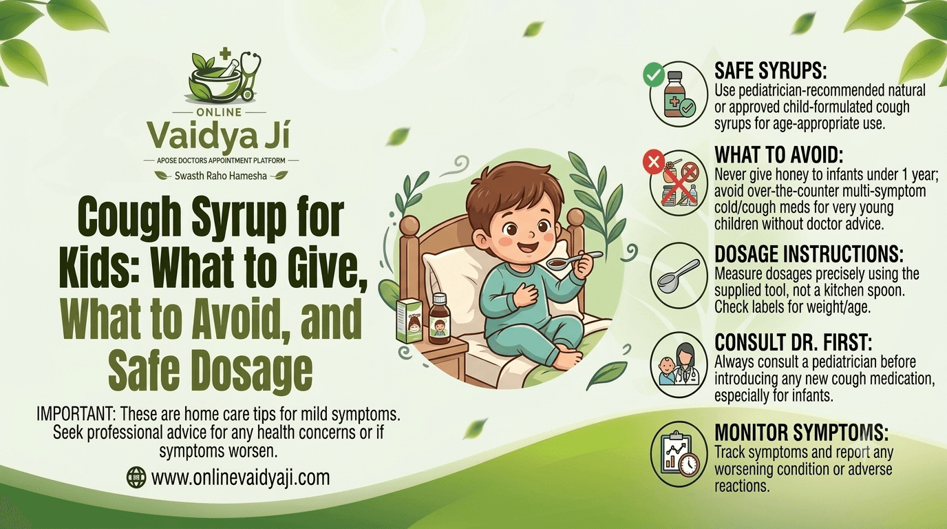 Cough Syrup for Kids What to Give, What to Avoid, and Safe Dosage