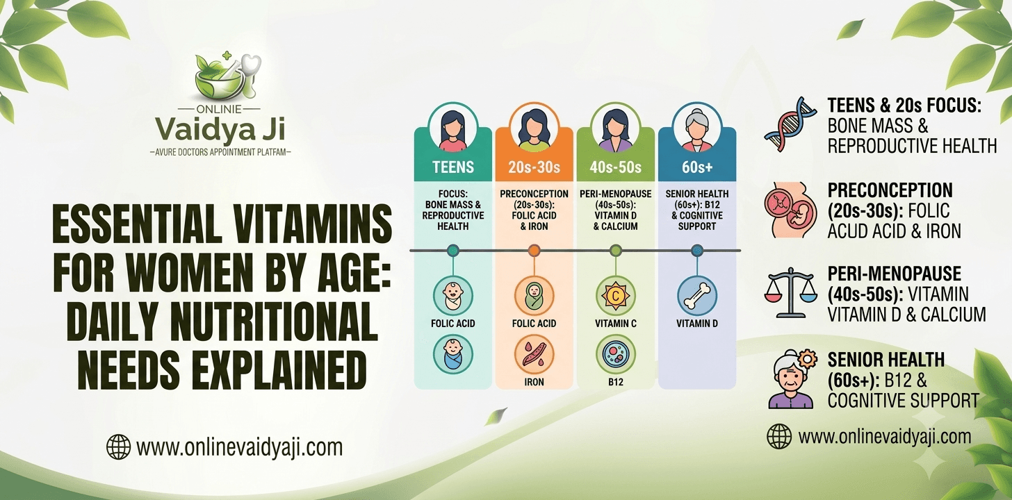 Essential Vitamins for Women by Age Daily Nutritional Needs Explained